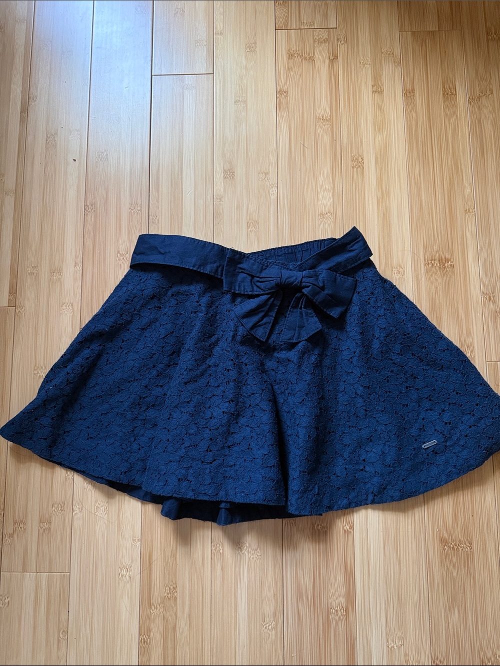 Hollister Navy Blue Mini Skirt